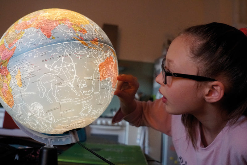 Atmosfæreklode - dag nat geografisk globus - 30cm - hollandsk - verdensklode