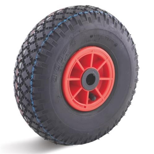 Torwegge pneumatisk dækhjul 260mm lrk plastik rød