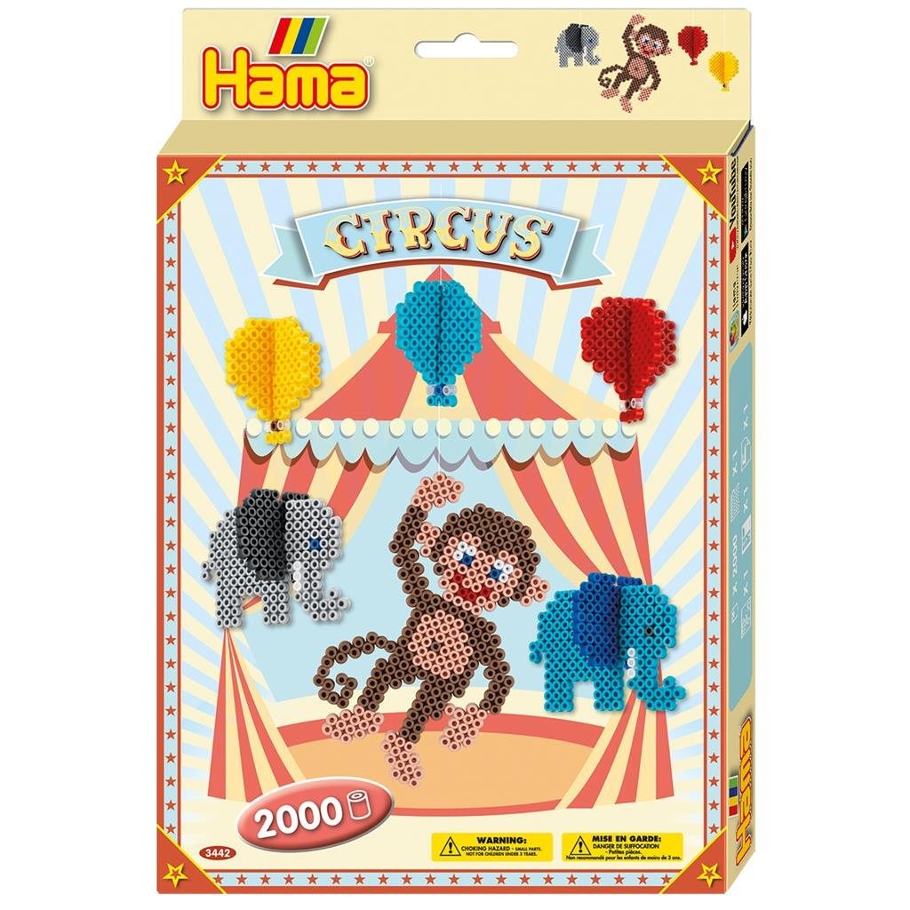 Hama strygeperler cirkus 2000 stk flerfarvet