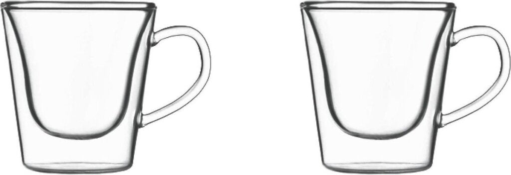 Diverse Luigi Bormioli termisk kaffe og te glas 29,5 cl dobbeltvægget 2 stk.