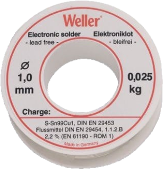 Weller loddetråd 25gr 1mm harpikskerne el60 40