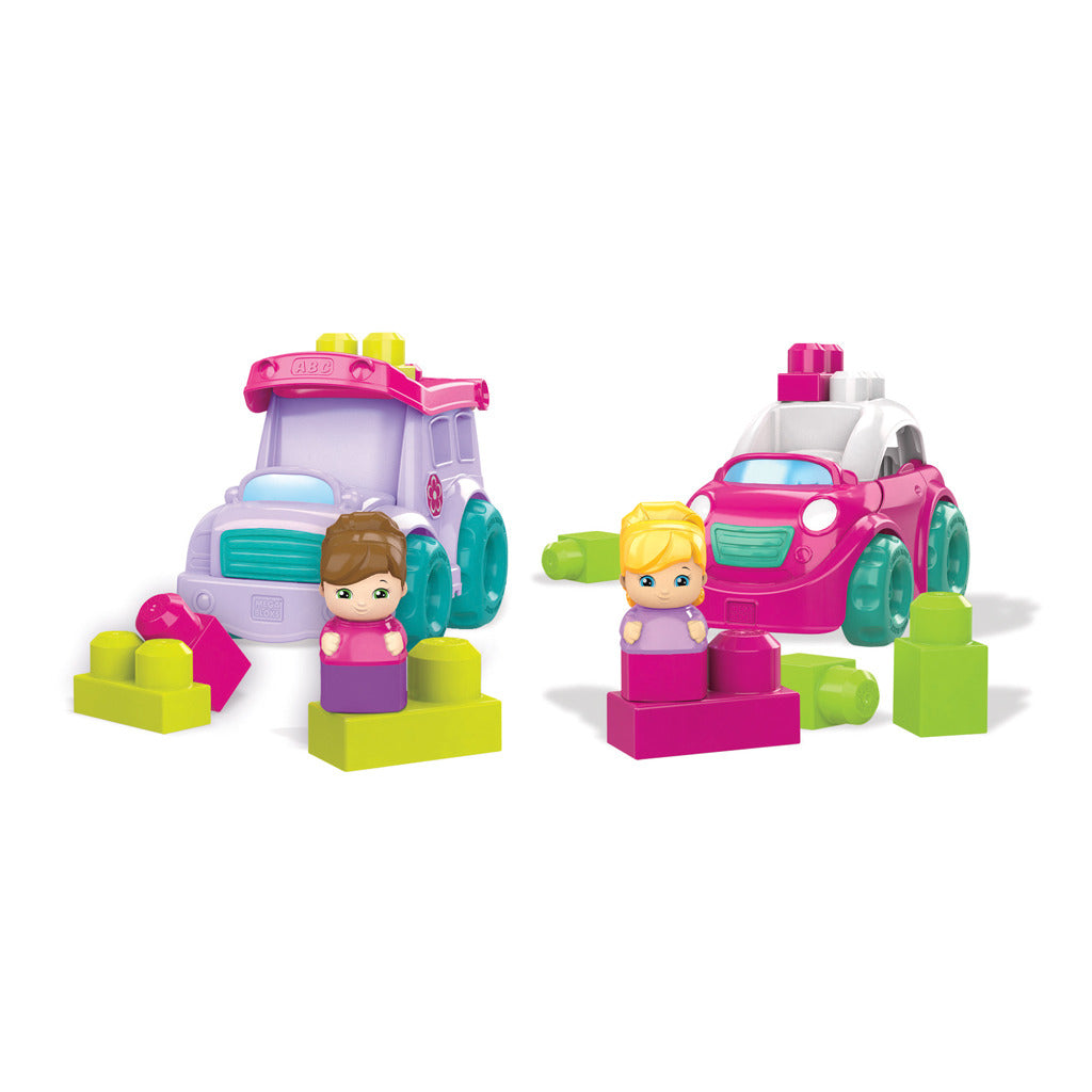 Mega Bloks Small Vehicle + Figur Pink