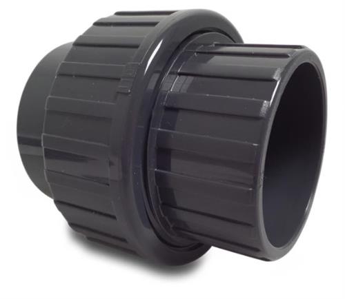 PVC 3-delt kobling 32mm 2xlim 16 bar
