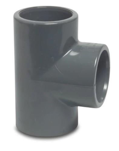 PVC T-stykke 32mm 90° 16 bar kiwa