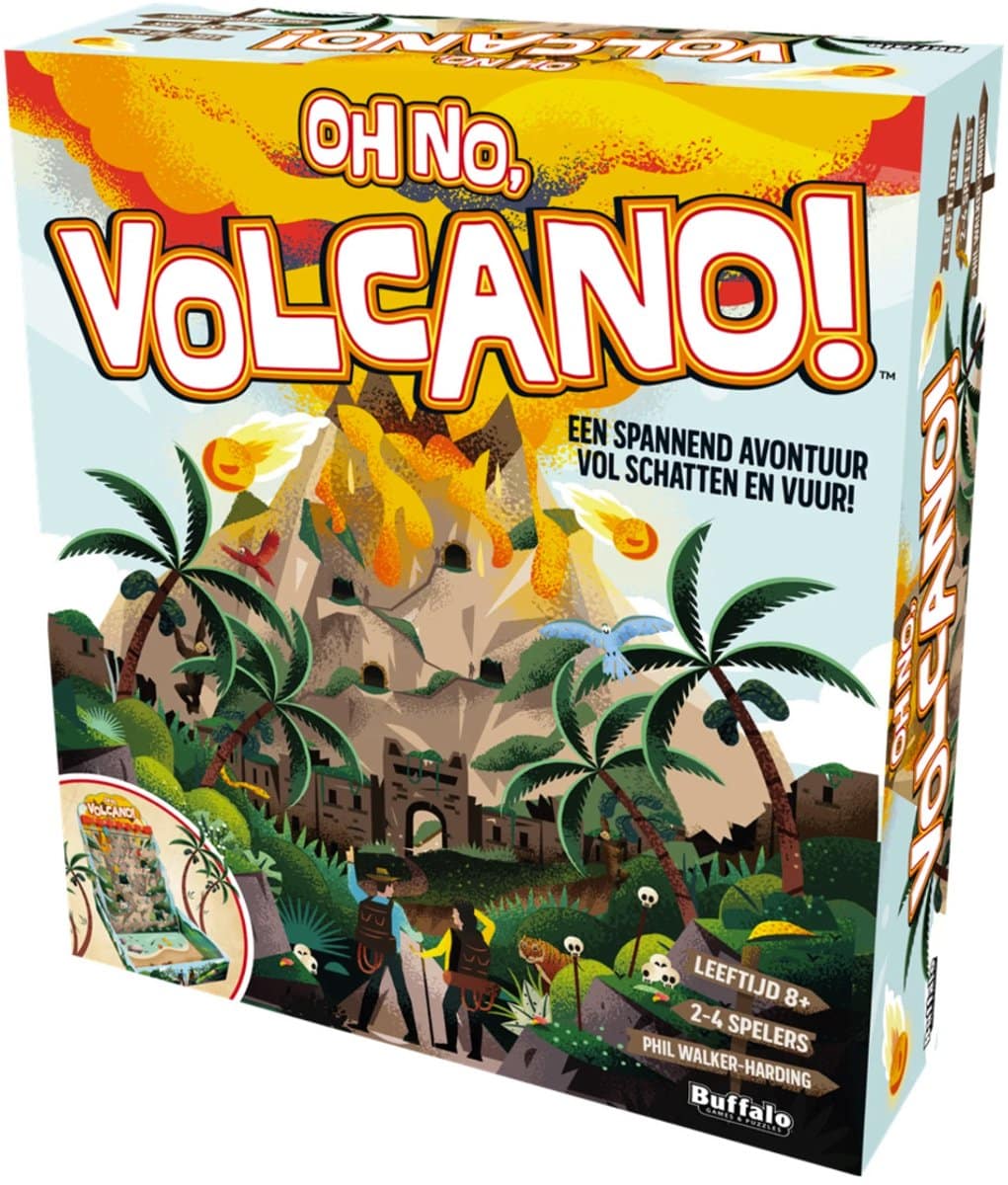 Asmodee åh nej vulkankortspil - 2-4 spillere