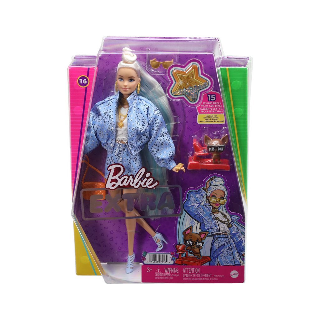 Barbie Extra Doll 16 + tilbehør