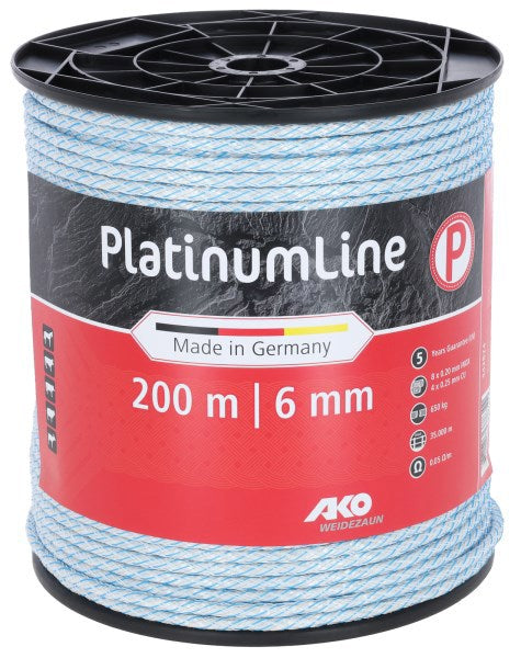 Ako produkter platinumline hegnsnor 6mm 200m hvid blå