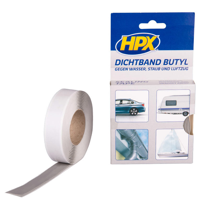 Hpx produkter butyl forseglingstape grå 20mm x 3m