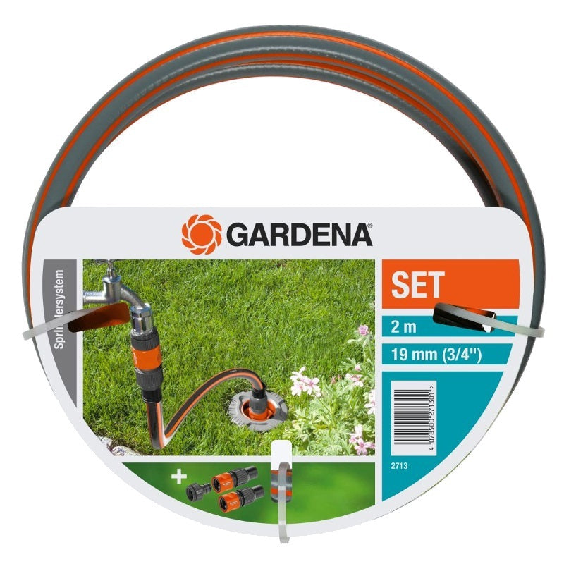 Gardena profi-system tilslutningsfitting hanestykke (grå orange, 2713-20 | til rørledning eller sprinkleranlæg)