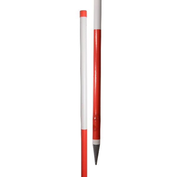 Produkter jalon pind træ stål spids 200cm over hvid