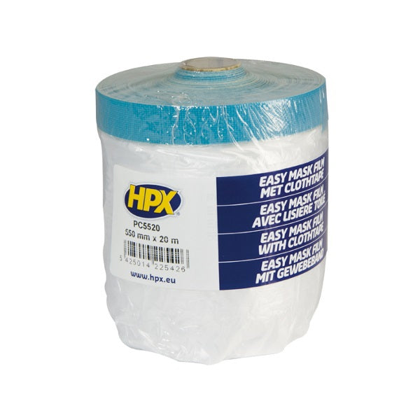 Hpx produkter statisk dækfilm plus malertape 55cm x 20m