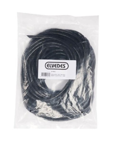 Elvedes spiralslange (6mm) 10 meter sort