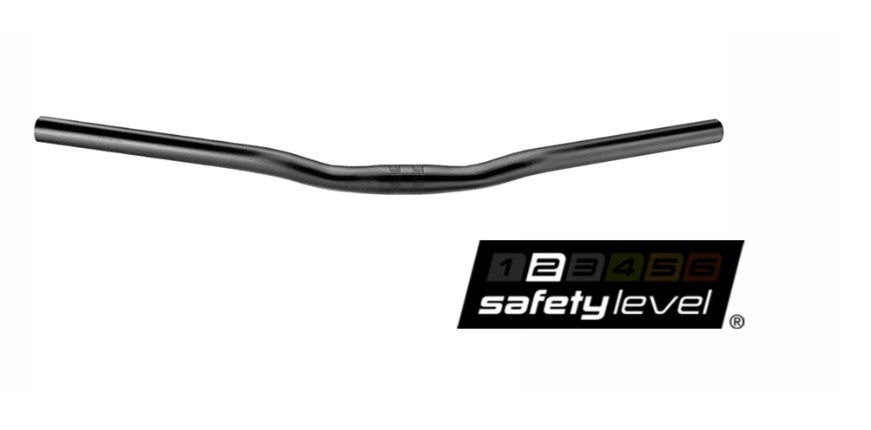 Styr ergotec model ladytown 25.4, gw600, gl180, gh16, 30g aluminium mat sort