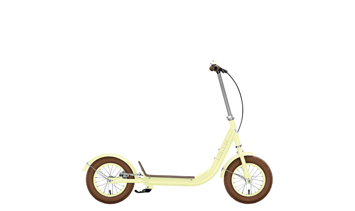 Excelsior rulle retro scooter (#1) scooter udmærker sig. retro lys gul