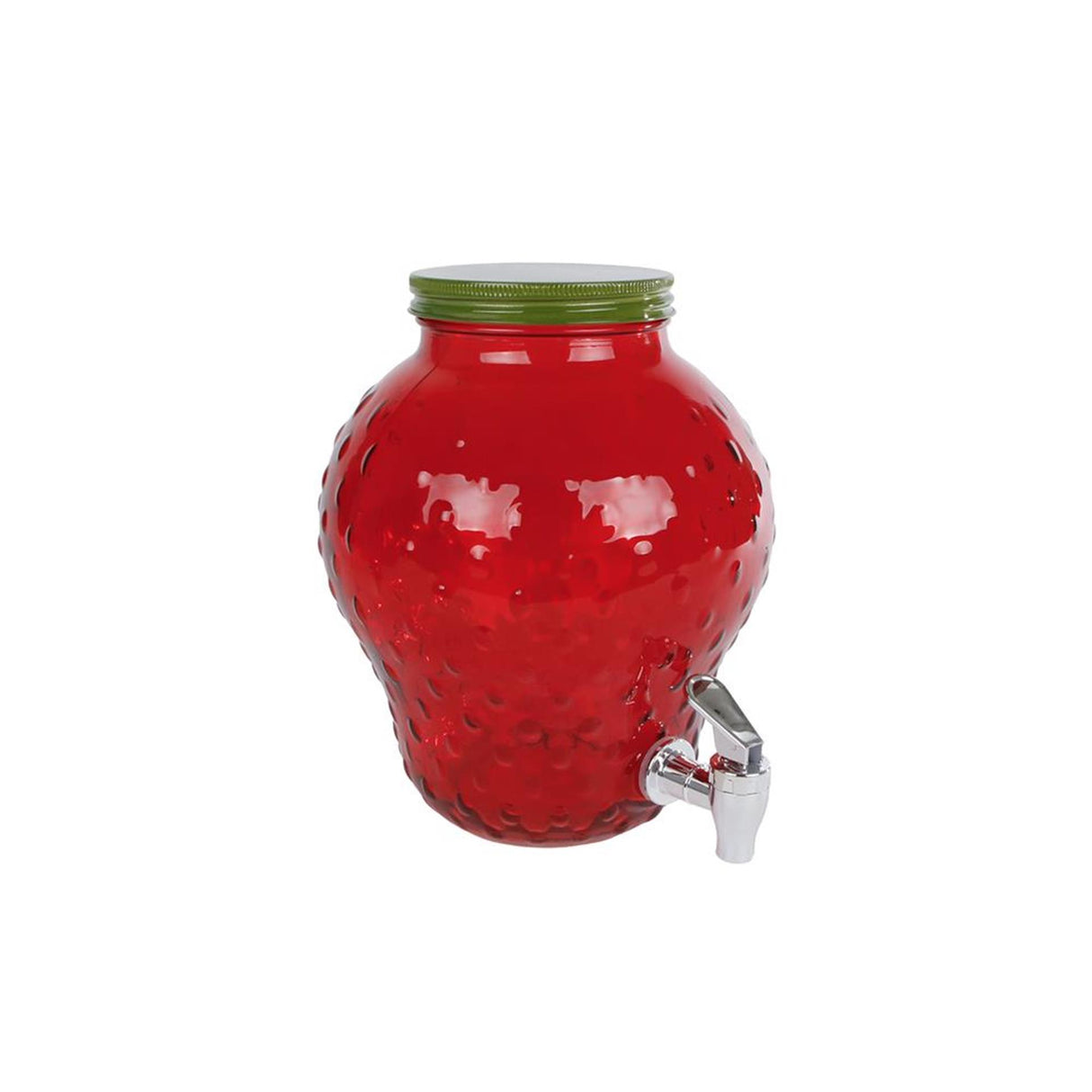 Pic strawberry drink dispenser glas 19x19x24,5cm jordbær