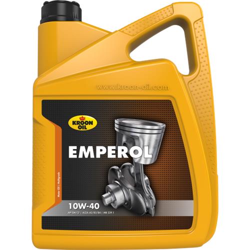 Kroon-olie emperol - 10w-40 motorolie - semisyntetisk - 5 liter - gennemsigtig