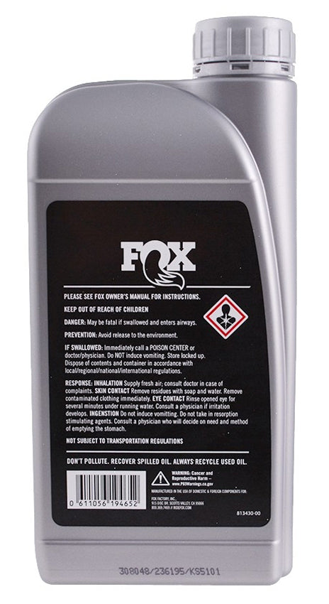 Fox racing shox suspension væske 4wt 1000ml