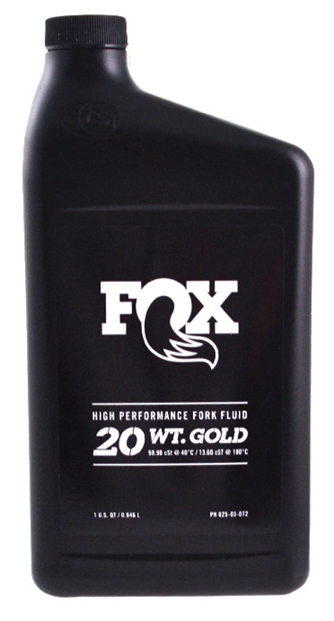 Fox racing shox am oliebad 32oz 20wt guld