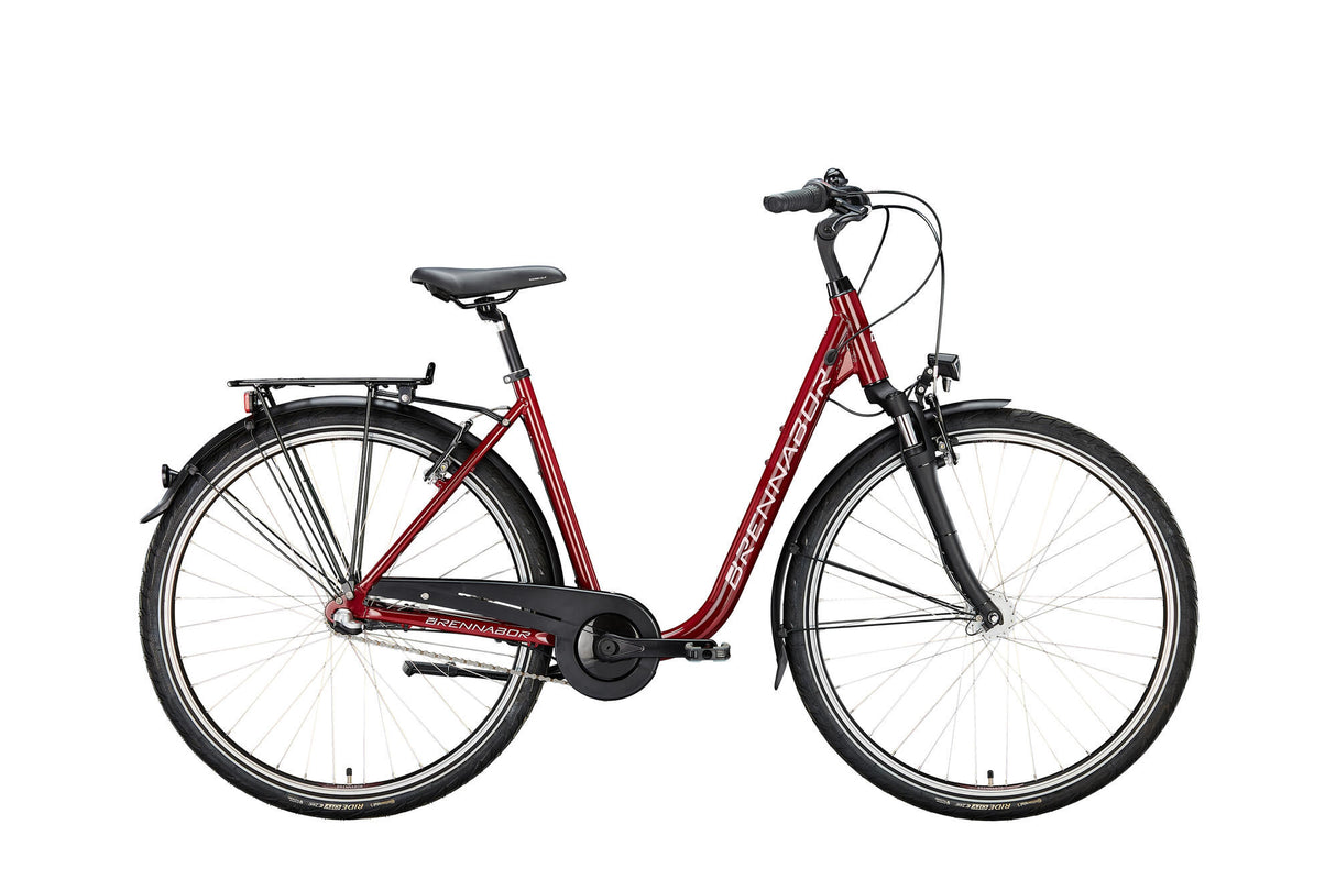 Brennabor bycykel c-24 mod. 24 bike city c-24 28 55 dyb 3sp.rød rose