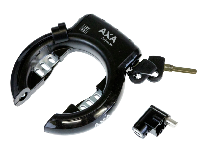 Axa solid plus lås med batterilås sort