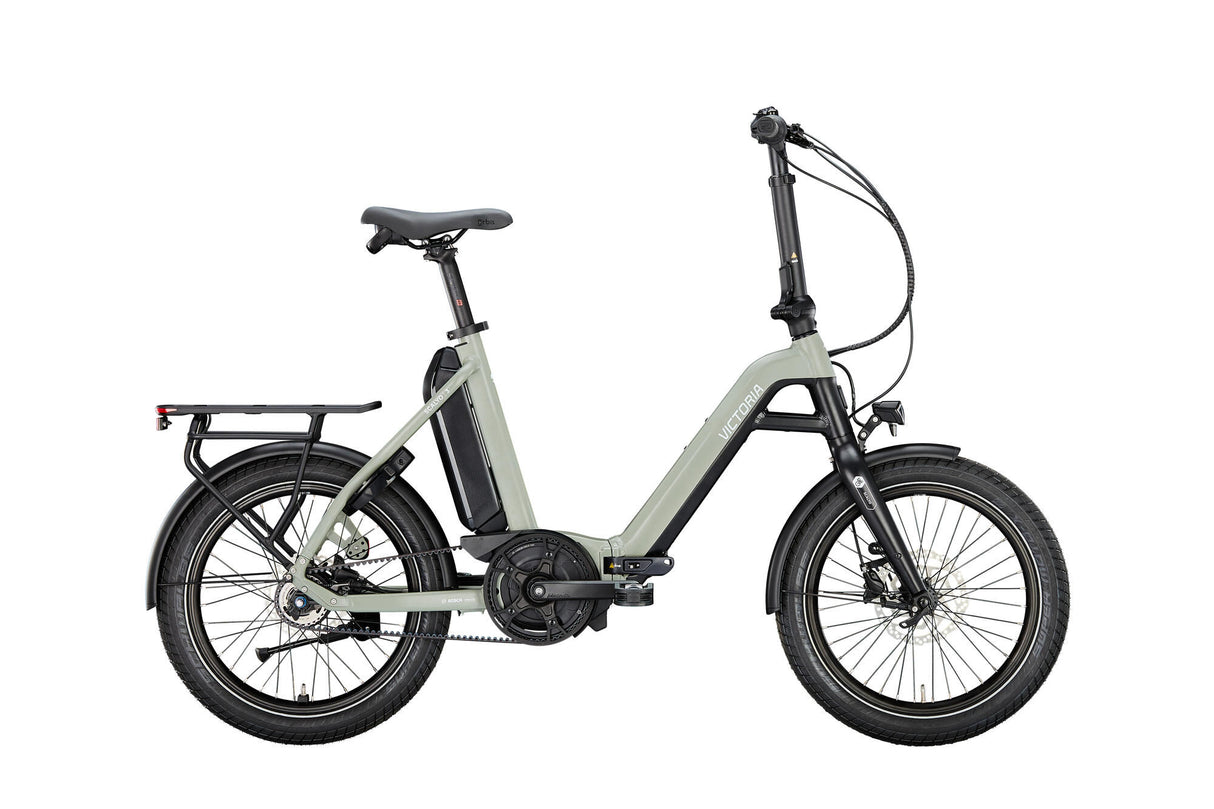 Victoria elektrisk foldecykel scalayo 3 mod. 24 ebike vict.scalyo 3 20 48 5sp freehub betongrå