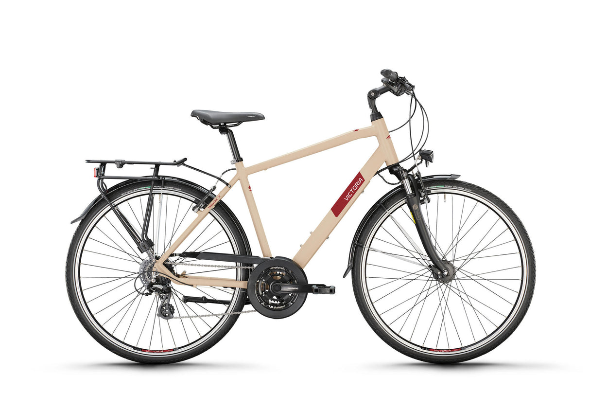 Victoria trekkingcykel treqana 2 mod. 24 cykel vict.treqana 2 28 61 diam. 24 sp grå beige