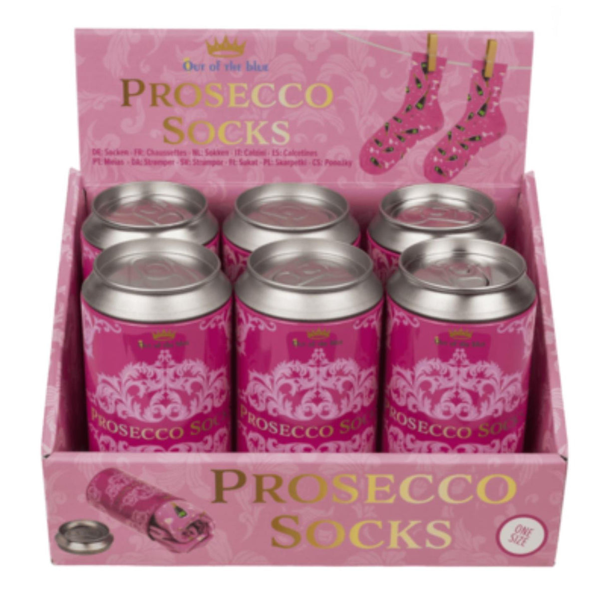 Ootb prosecco sokker i dåse prosecco strømper på dåse