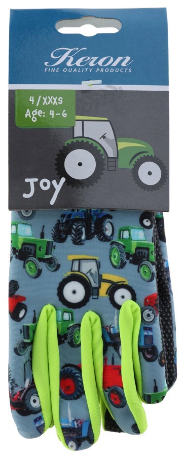 Keron produkter børnehandske glæde 6 8 år traktor motiv