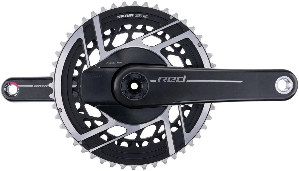 Sram kædering sæt røde akser e1 kranksæt pm røde akser e1 35 48t 167.5mm