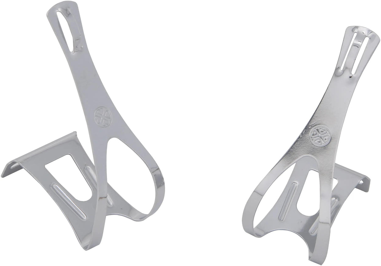Contec toe clips track ct pedal clips track niro silver 2pcs