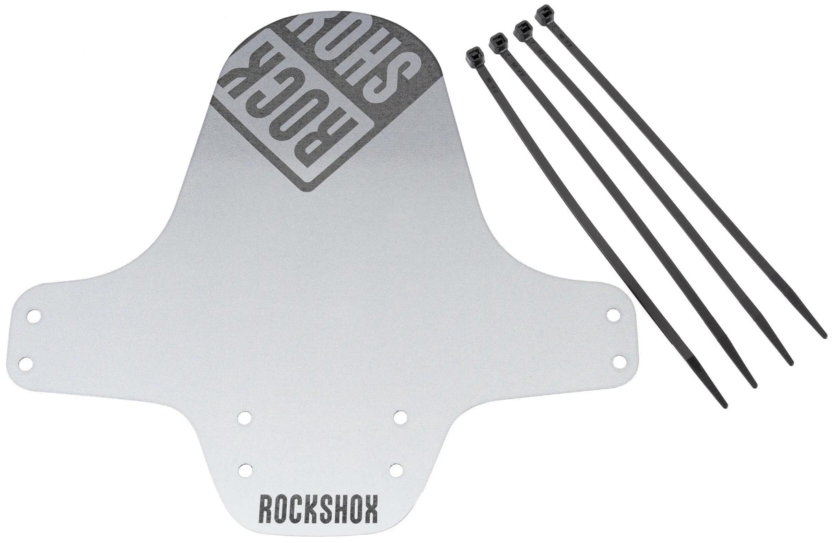 Rockshox stænskærm fender clip-on fender rs bl. sil.hvid gr. bl.logo