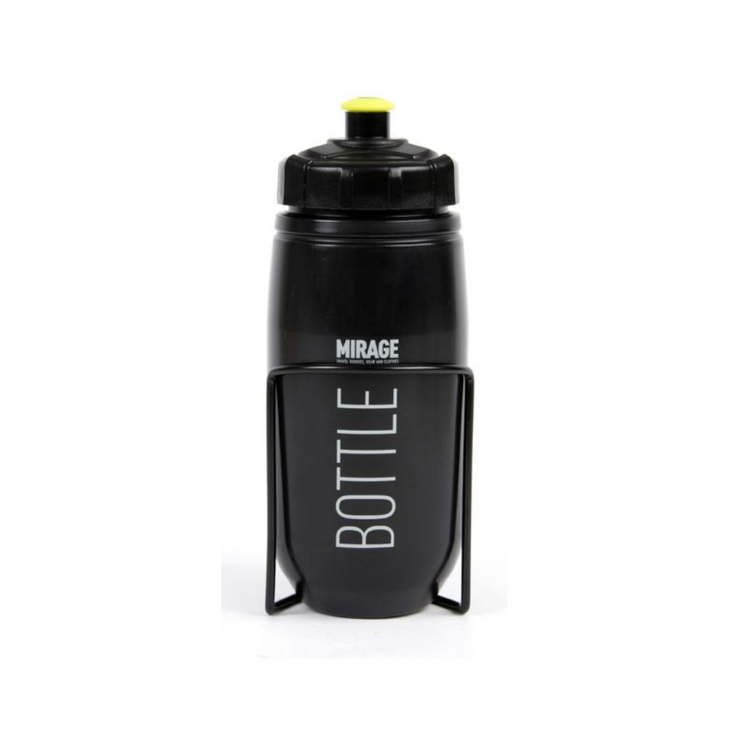 Mirage Bidon med indehaver 600 ml sort