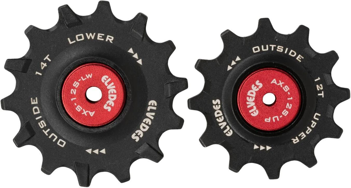 Elvedes Set Derailleur Wheels 12t+14t keramik