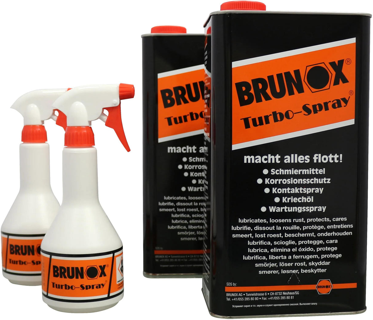 Brunox universal olie turbo spray universal olie turbo spray sæt