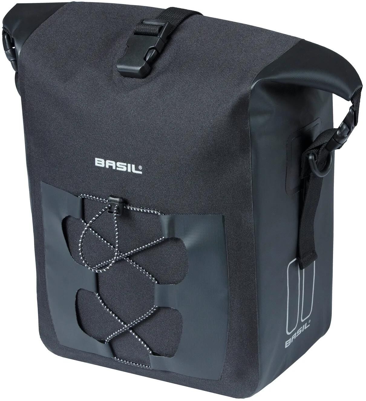 Basil taske navigator m single | sigteknopper | sort 14l