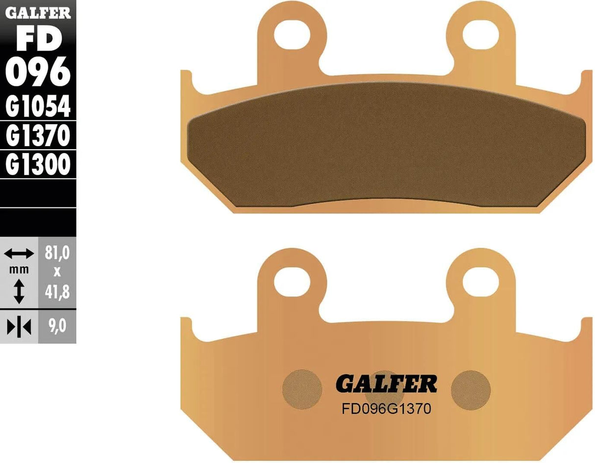 Galfer bremseklodser fd096 bremseklods fd096 g1370 sintret metal