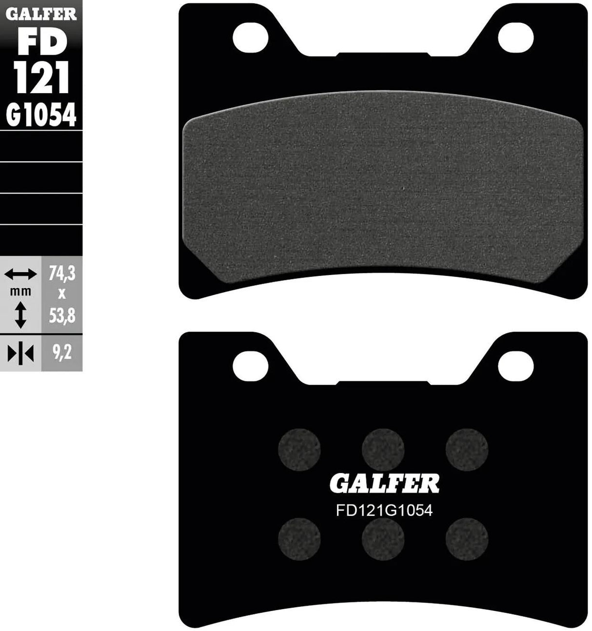 Galfer bremseklodser fd121 bremseklodser fd121 g1054 økologiske