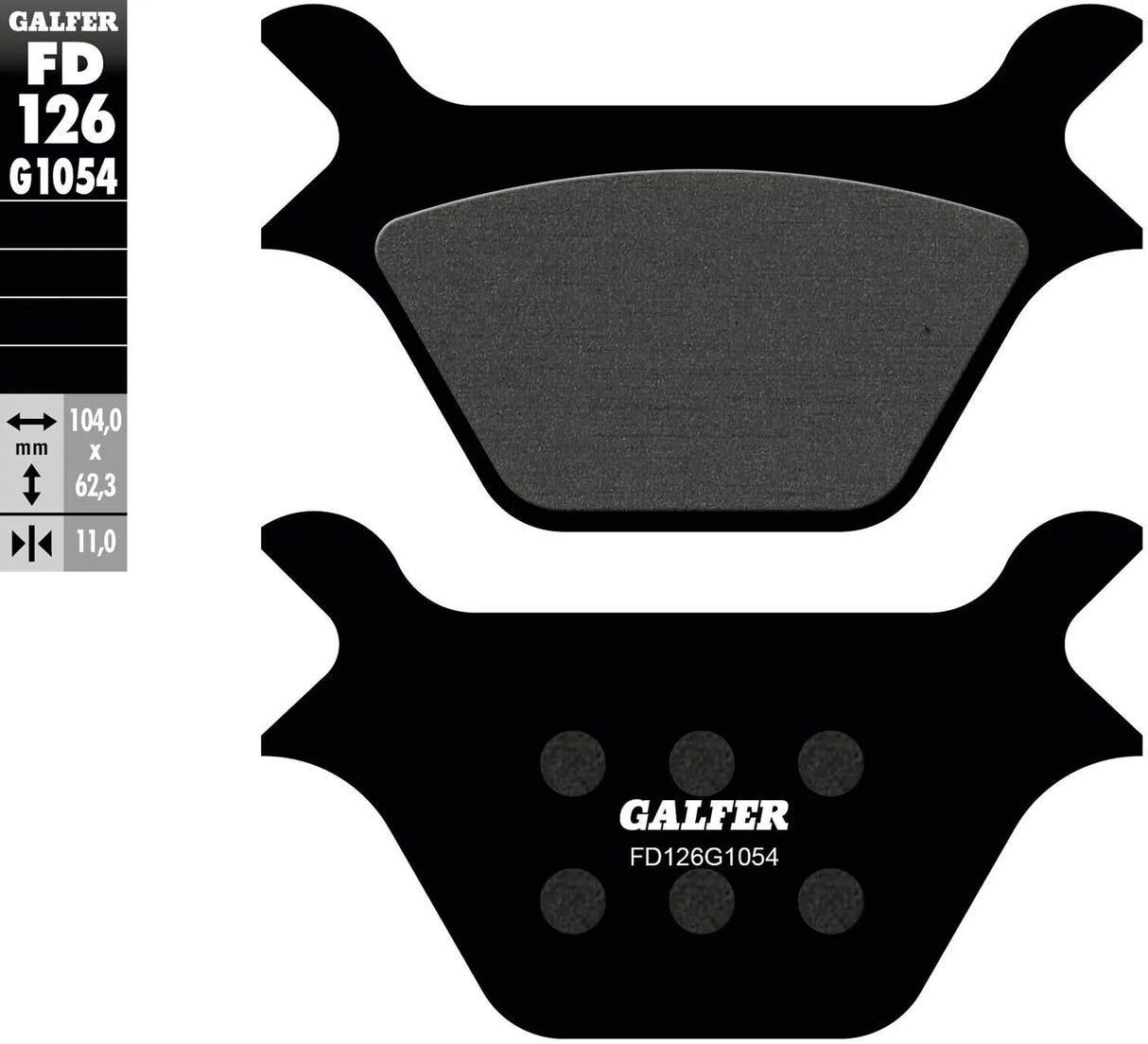 Galfer bremseklodser fd126 bremseklodser fd126 g1054 økologiske