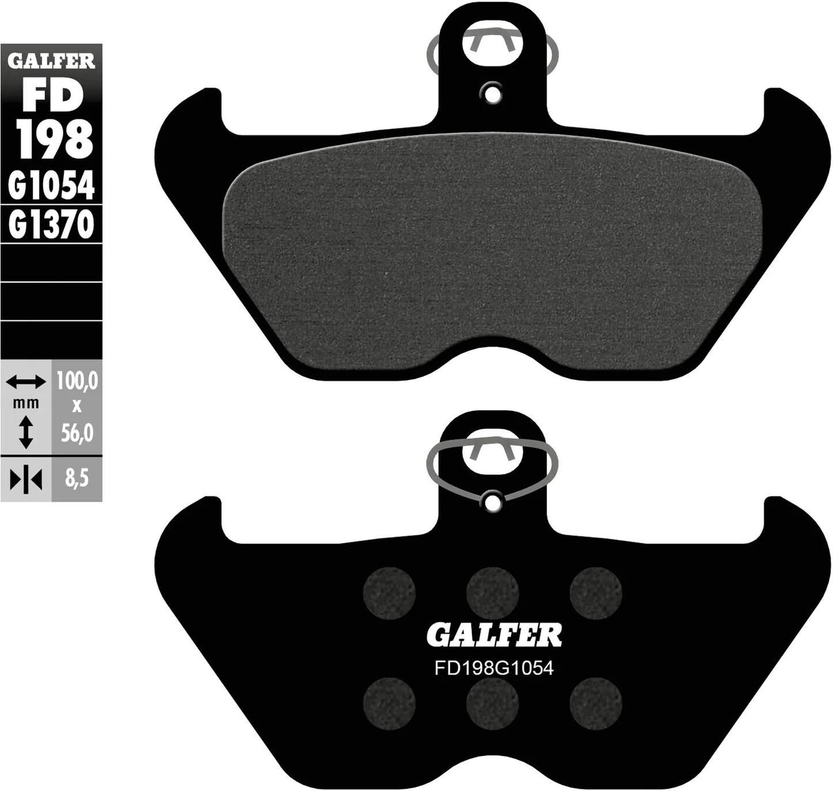 Galfer bremseklodser fd198 bremseklodser fd198 g1054 økologiske