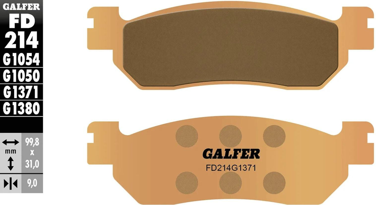 Galfer bremseklodser fd214 bremseklods fd214 g1371 sint. metalgade