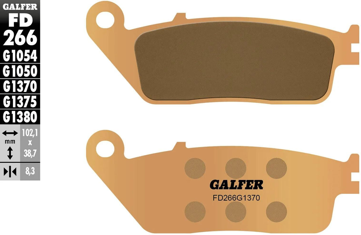 Galfer bremseklodser fd266 bremseklods fd266 g1370 sint. metalgade
