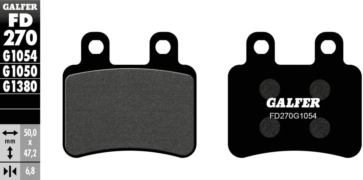 Galfer bremseklodser FD270 bremseklods FD270 G1054 organisk standard
