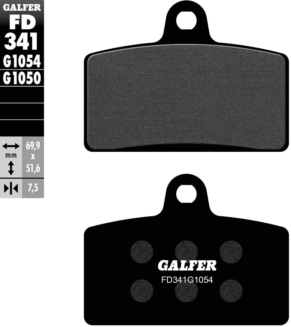 Galfer bremseklodser FD341 bremseklods FD341 G1054 organisk standard