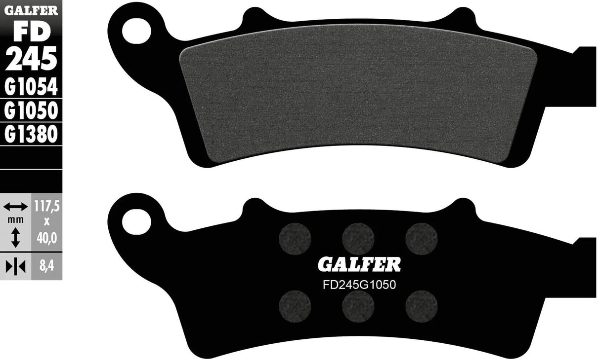 Galfer bremseklodser fd245 bremseklods fd245 g1050 økologisk scooter