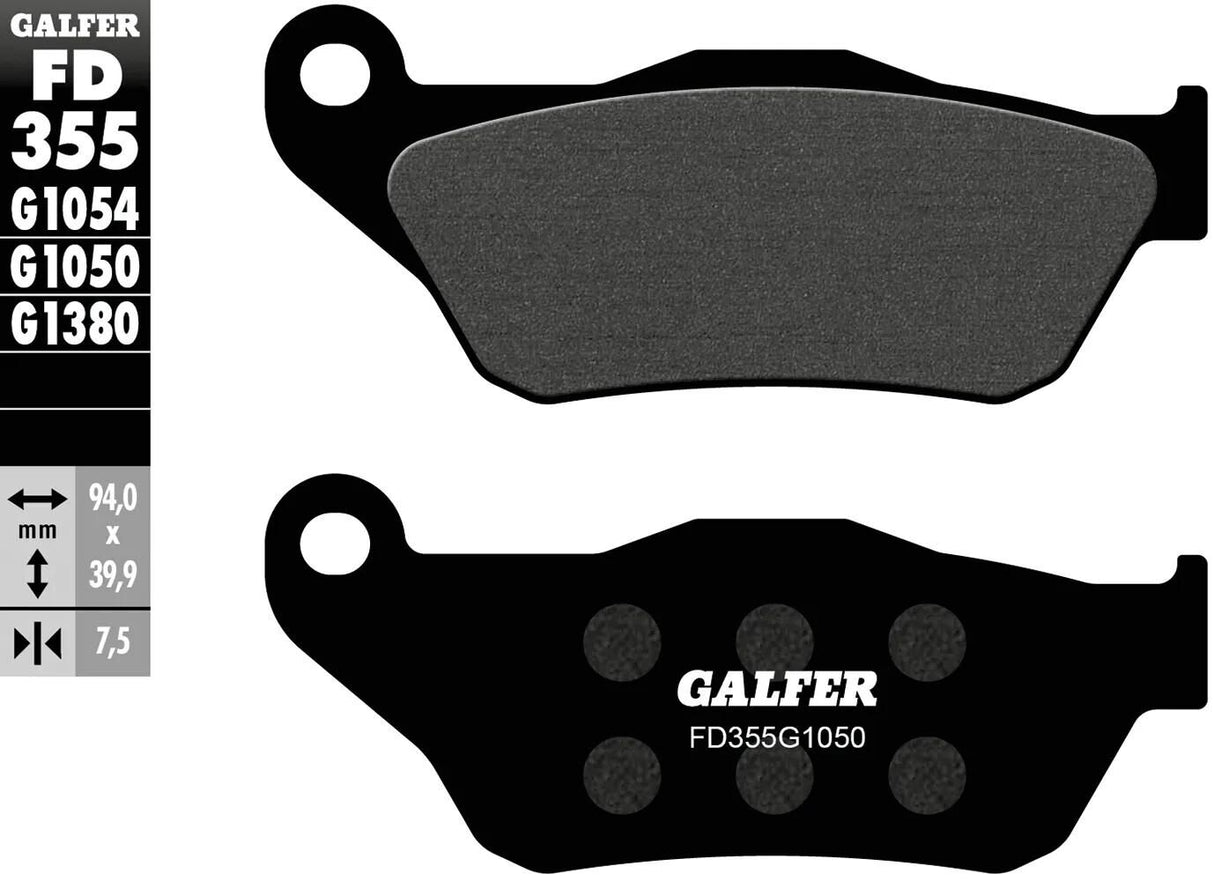 Galfer bremseklodser fd355 bremseklods fd355 g1050 økologisk scooter