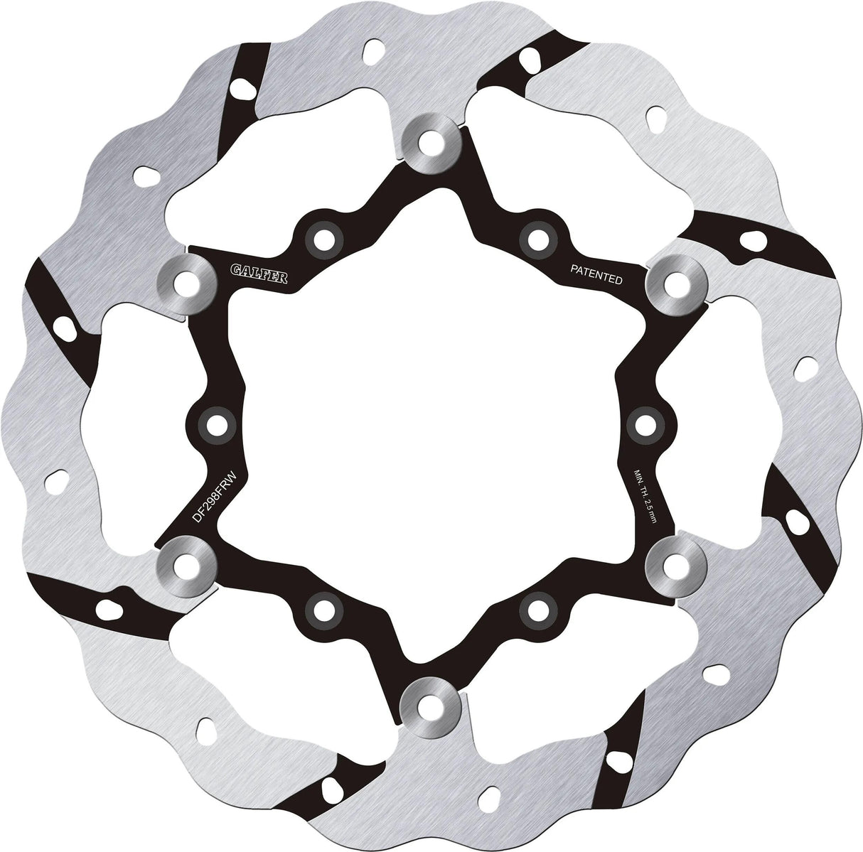 Galfer bremseskive df298 wave rotor df298 frw offroad flydende størrelse.