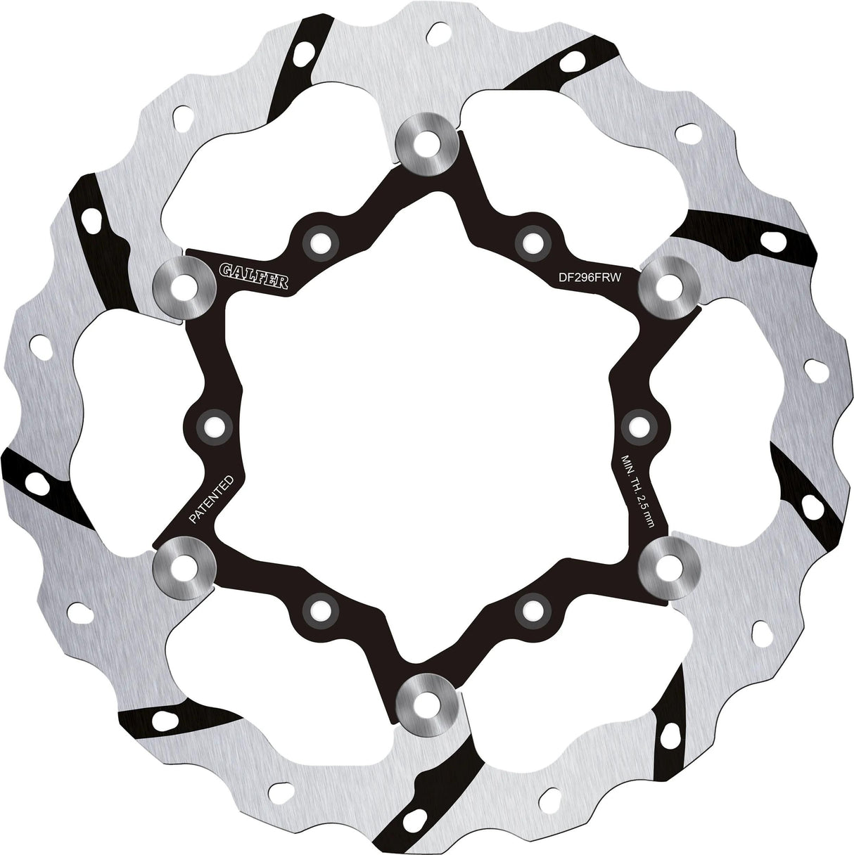 Galfer bremseskive df296 wave rotor df296 frw offroad flydende størrelse.