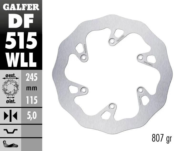 Galfer bremseskive df515 wave rotor df515 wll offroad stiv mudret