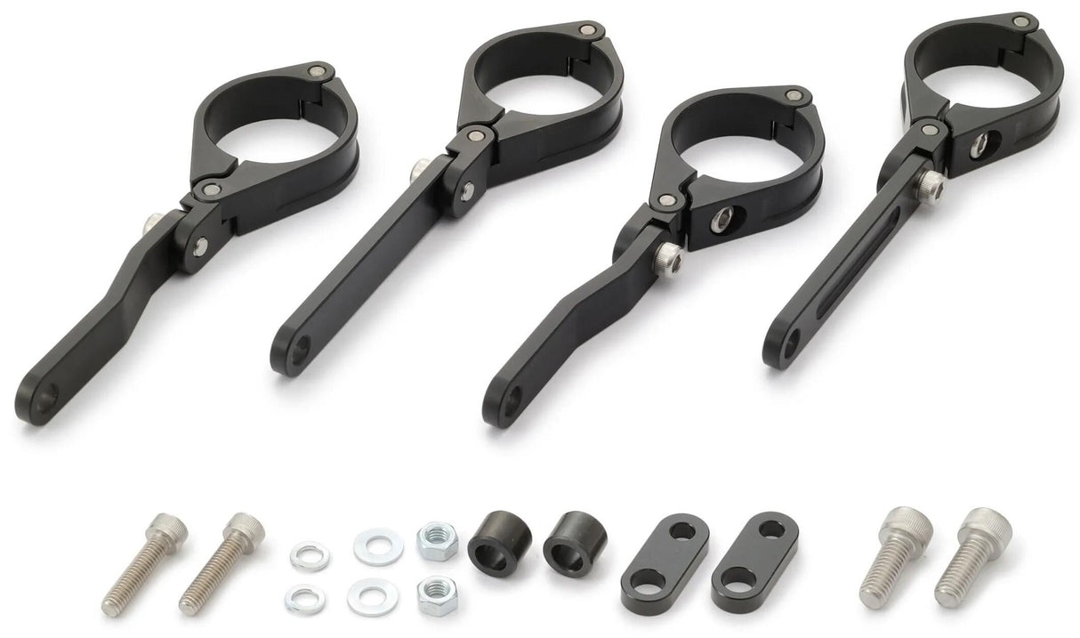 Daytona forlygteholder dobbeltakset beslag sh. aluminium 41mm sw justerab