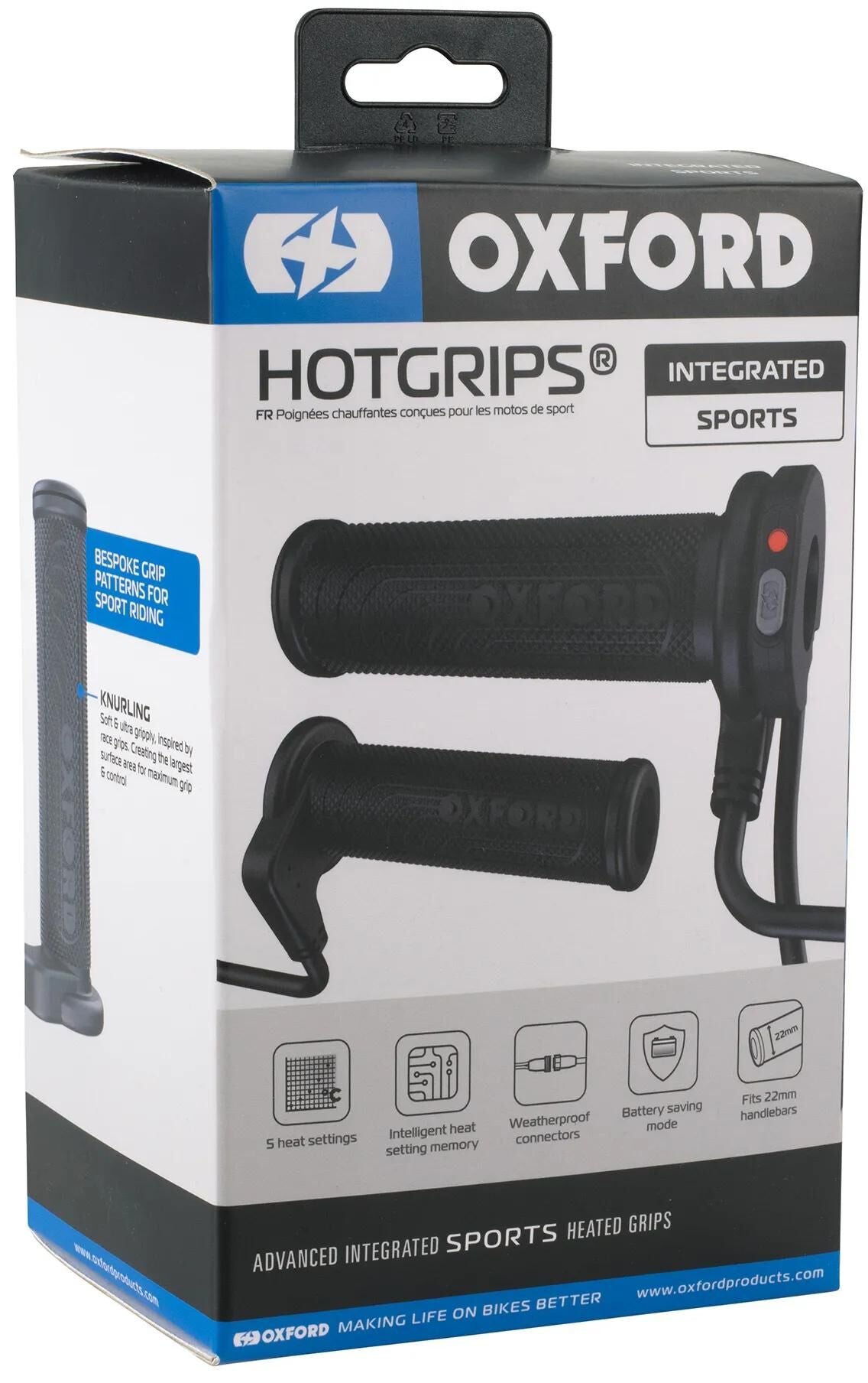 Oxford heizgriffe hotgrips®avancerede integrerede opvarmede greb avanceret integr. sport